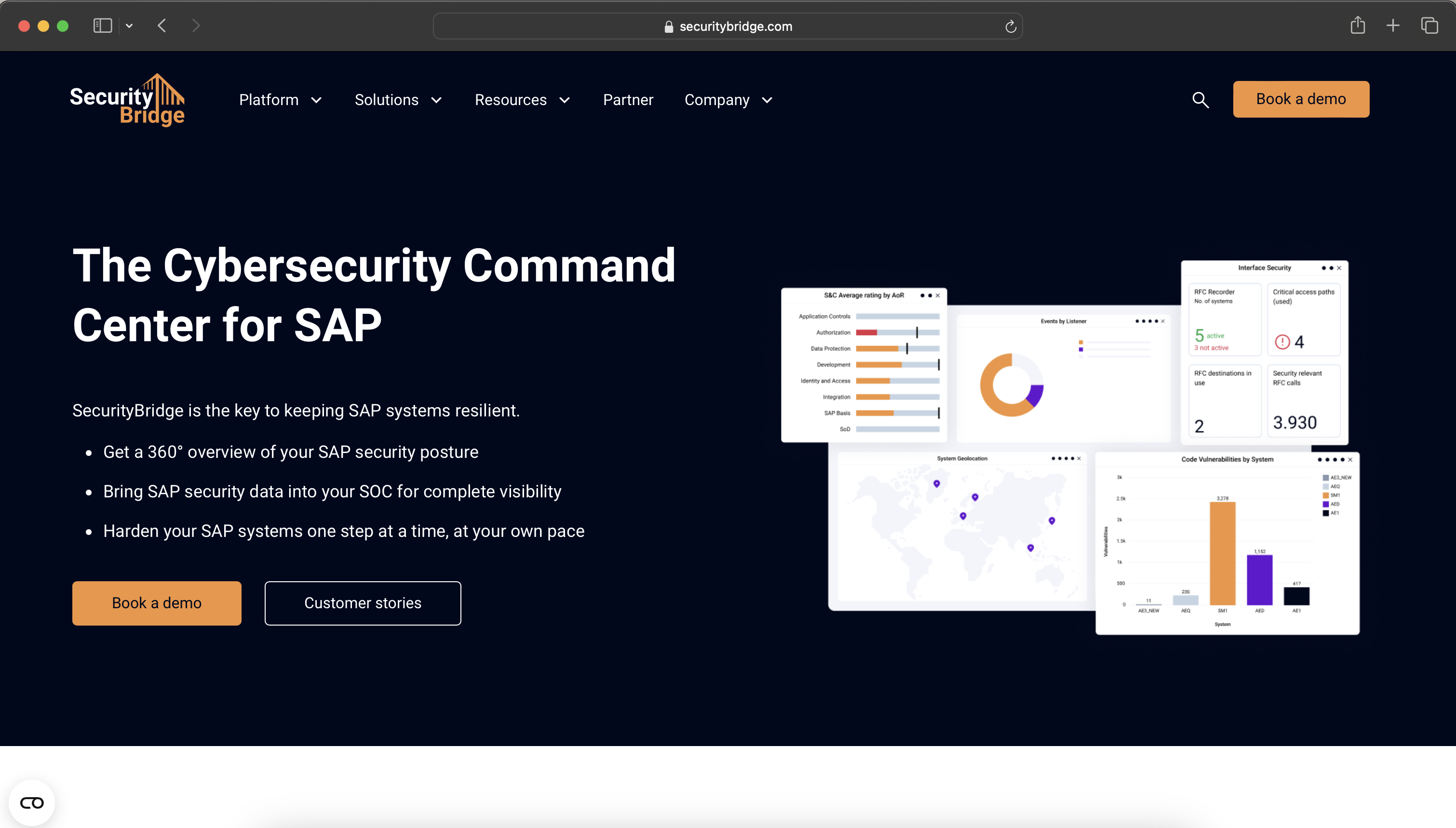 SecurityBridge project screenshot