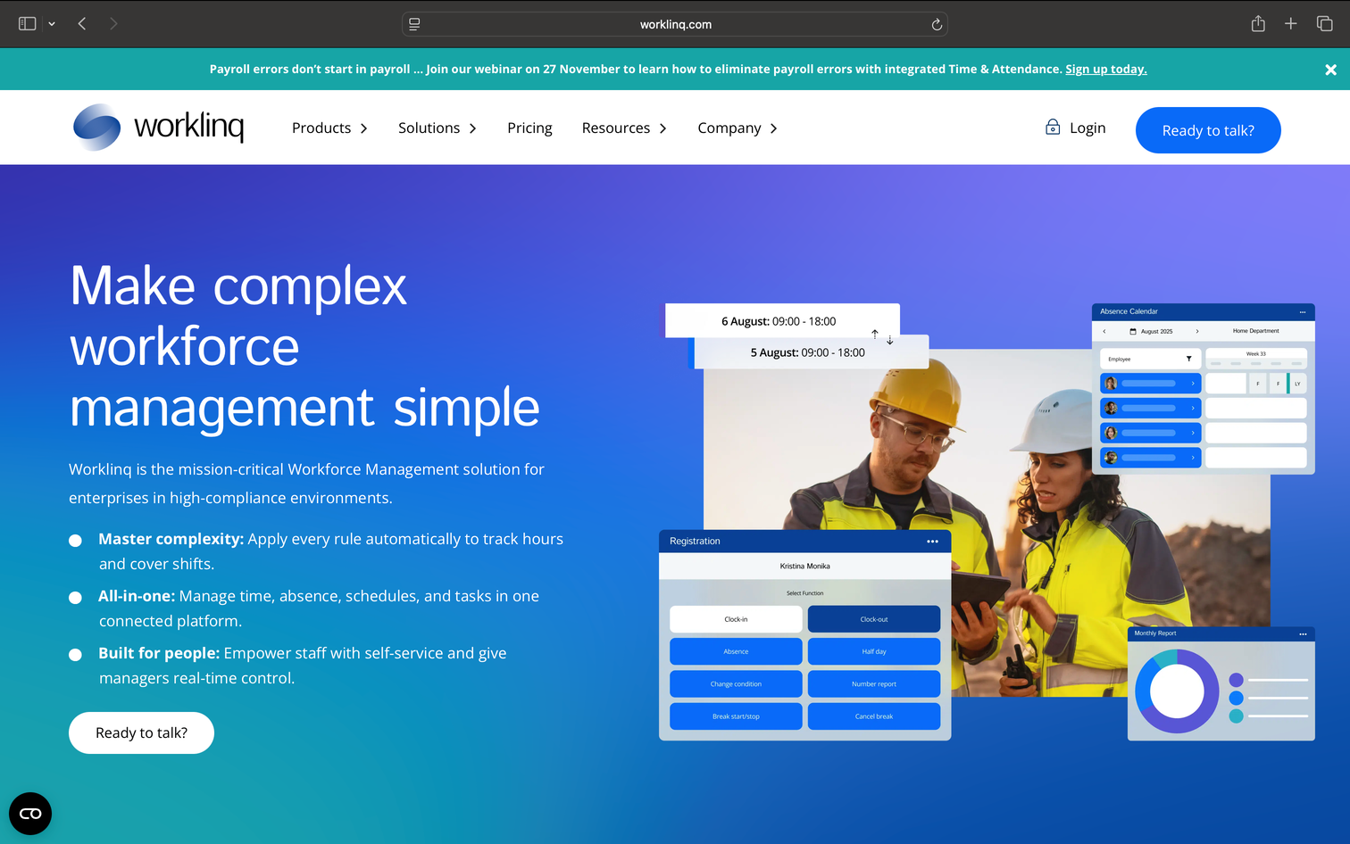 Worklinq project screenshot